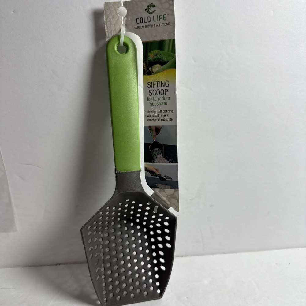 Green Sifting Litter Scoop for Small Pets & Reptiles‎ - Easy Clean Nylon NEW